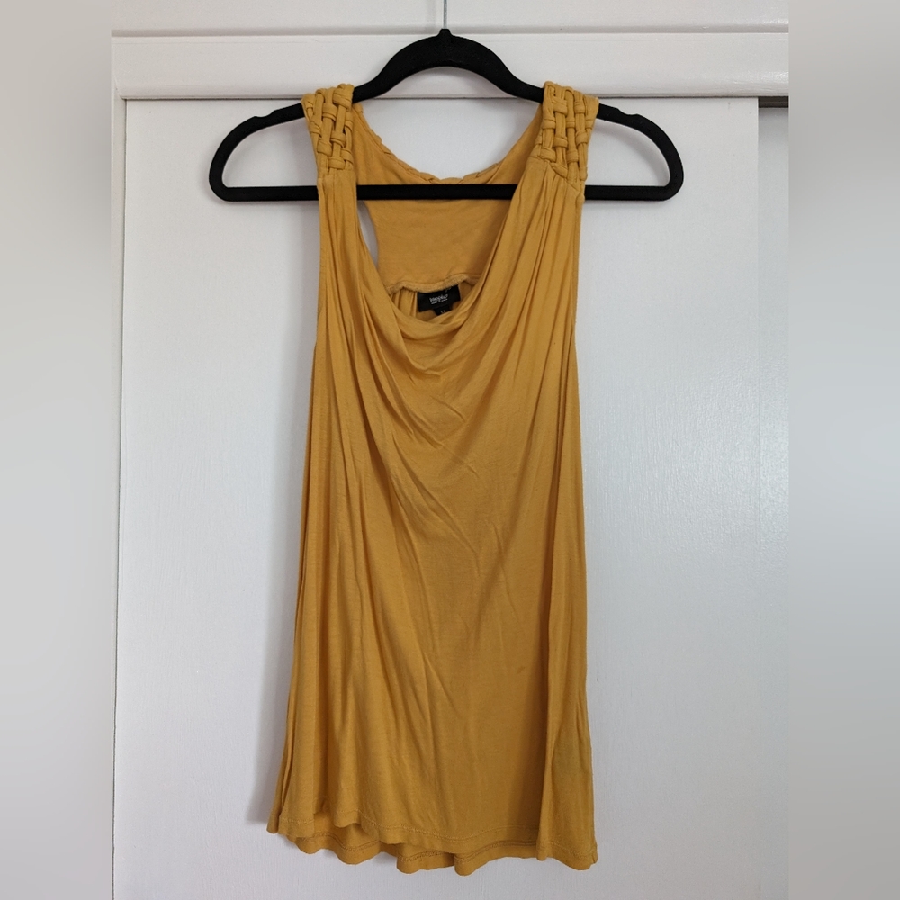 Mustard Cowl neck tank